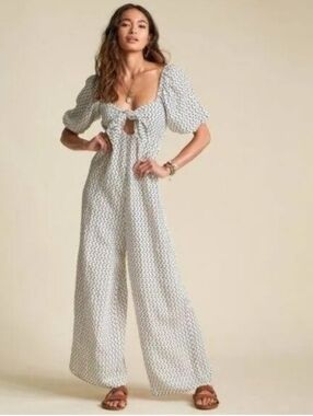 Billabong Sincerly Jules Shout It Up Jumpsuit Size Large